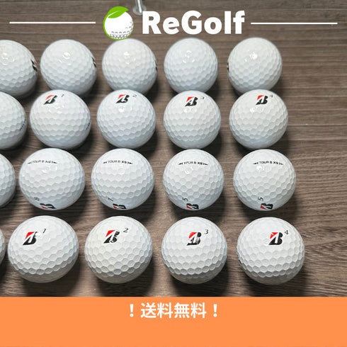 【中古】 ロストボール ブリヂストン ツアーB TOUR B XS コーポレートカラー 2022年モデル 20球 Bランク ゴルフボール リゴルフ